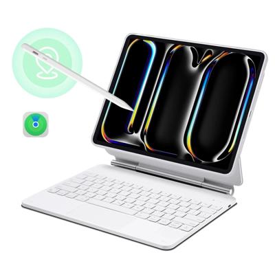 iPad Pro 11ʺ (2025) Rebound Magnetic Keyboard Case 360 Pencil Bundle - US Layout-White