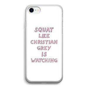 Christian Grey: iPhone SE 2020 Transparant Hoesje