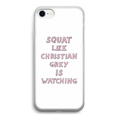 Christian Grey: iPhone SE 2020 Transparant Hoesje
