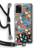 Kleurrijke katten: Samsung Galaxy A31 Transparant Hoesje met koord