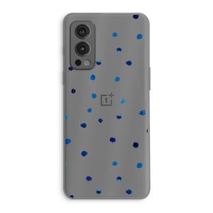 Blauwe stippen: OnePlus Nord 2 5G Transparant Hoesje