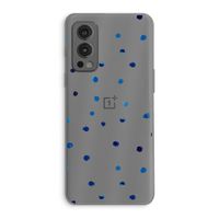 Blauwe stippen: OnePlus Nord 2 5G Transparant Hoesje