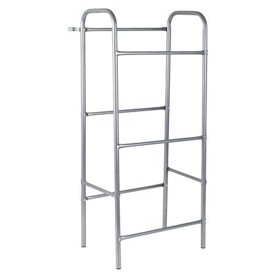 HI Opbergrek - zilver - 50 x 34 x 114 cm - krattenrek 3 kratten