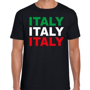 Italy / Italie landen t-shirt zwart voor heren