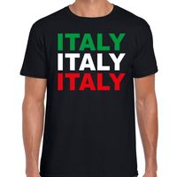 Italy / Italie landen t-shirt zwart voor heren