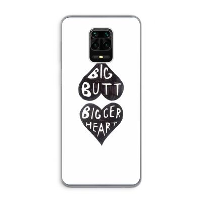 Big butt bigger heart: Xiaomi Redmi Note 9 Pro Transparant Hoesje