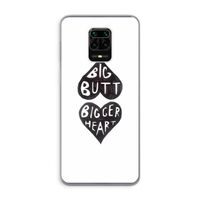 Big butt bigger heart: Xiaomi Redmi Note 9 Pro Transparant Hoesje