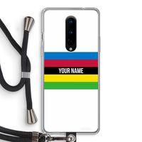 WK Wielrennen: OnePlus 8 Transparant Hoesje met koord