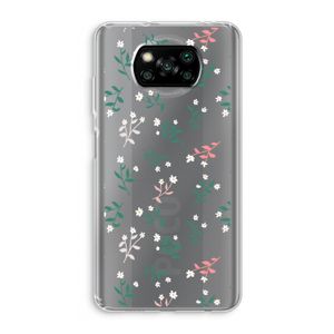 Small white flowers: Xiaomi Poco X3 Pro Transparant Hoesje