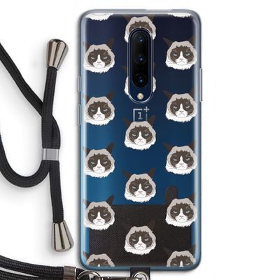 It's a Purrr Case: OnePlus 7 Pro Transparant Hoesje met koord