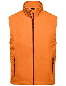 James & Nicholson JN1022 Men´s Softshell Vest - /Orange - S