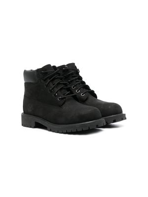 Timberland Kids bottines à logo embossé - Noir