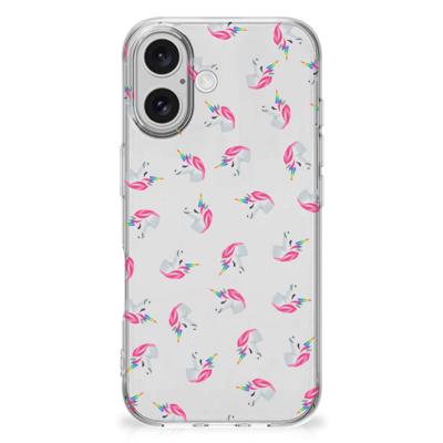 TPU bumper voor iPhone 16 plus Unicorns TPU bumper voor iPhone 16 plus Unicorns