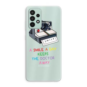 Smile: Samsung Galaxy A52s 5G Transparant Hoesje