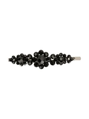Simone Rocha barrette à fleurs - Noir