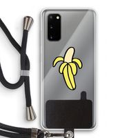 Banana: Samsung Galaxy S20 Transparant Hoesje met koord