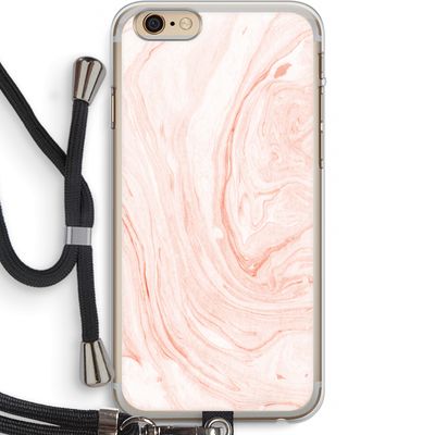 Peach bath: iPhone 6 PLUS / 6S PLUS Transparant Hoesje met koord