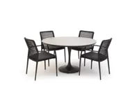 Trestino diningset fayet 120 latour antraciet