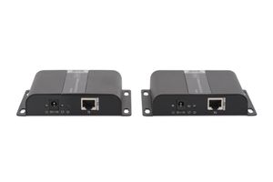 Digitus DS-55124 1 poort HDMI Extender set 3840 x 2160 Pixel Zwart