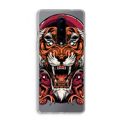 Tiger and Rattlesnakes: OnePlus 8 Transparant Hoesje