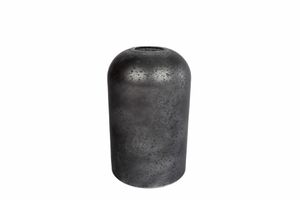 Vaas "Ted" M zwart glas 8x8x12,5cm