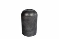 Vaas "Ted" M zwart glas 8x8x12,5cm