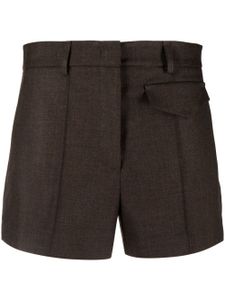 Blanca Vita short plissé Salicaria à taille mi-haute - Marron