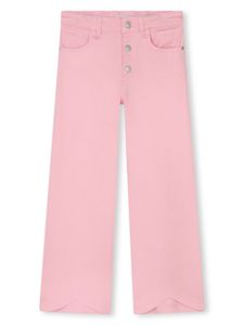 SONIA RYKIEL ENFANT pantalon évasé à plaque logo - Rose