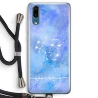 Sterrenbeeld - Licht: Huawei P20 Transparant Hoesje met koord
