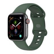 Siliconen sportbandje - Donkergroen - Maat: M/L - Geschikt voor Apple Watch 44mm / 45mm / 46mm / 49mm Siliconen sportbandje - Donkergroen - Maat: M/L - Geschikt voor Apple Watch 44mm / 45mm / 46mm / 49mm