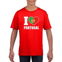 I love Portugal supporter shirt rood jongens en meisjes XL (158-164)  -