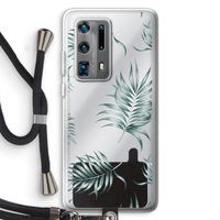 Simple leaves: Huawei P40 Pro Plus Transparant Hoesje met koord