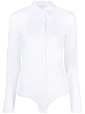 Patrizia Pepe chemise-body en popeline - Blanc