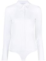 Patrizia Pepe chemise-body en popeline - Blanc