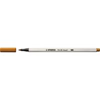 STABILO Pen 68 brush, premium brush viltstift, donker oker, per stuk