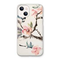 Japanse bloemen: iPhone 13 mini Transparant Hoesje
