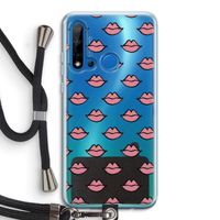 Lipjes: Huawei P20 Lite (2019) Transparant Hoesje met koord