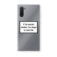 I'm dope: Samsung Galaxy Note 10 Transparant Hoesje