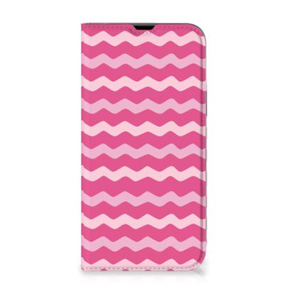 iPhone 13 Pro Max | Hoesje met Magneet | Waves Pink