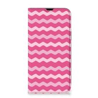 iPhone 13 Pro Max | Hoesje met Magneet | Waves Pink