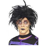 Verkleed pruik - Edward Scissorhands - zwart - heren - New wave - Punk - herenpruik - thumbnail