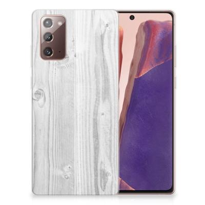 Samsung Note 20 | Bumper Hoesje | White Wood
