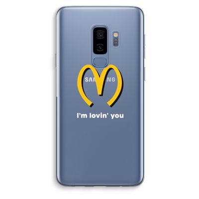 I'm lovin' you: Samsung Galaxy S9 Plus Transparant Hoesje