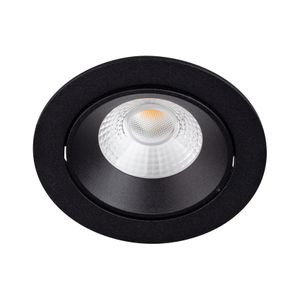 BR6108 LED-inbouwspot kantelbaar 6,5W 2700K/DTW IP44 Dimbaar Zwart