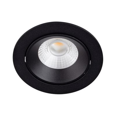 BR6108 LED-inbouwspot kantelbaar 6,5W 2700K/DTW IP44 Dimbaar Zwart