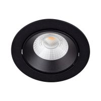 BR6108 LED-inbouwspot kantelbaar 6,5W 2700K/DTW IP44 Dimbaar Zwart