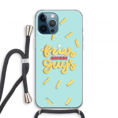 Always fries: iPhone 12 Pro Transparant Hoesje met koord