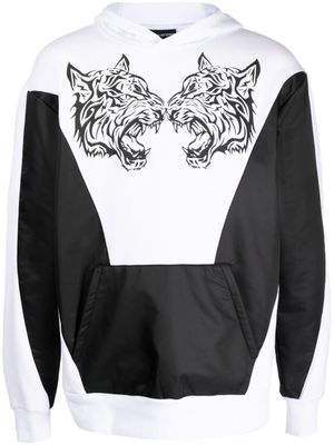 Plein Sport hoodie à imprimé graphique - Blanc