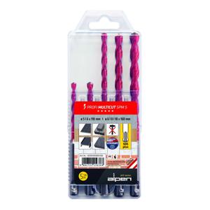 Alpen MultiCut 100905100 Carbide Multifunctionele boorset 5-delig 5 mm, 6 mm, 8 mm, 10 mm SDS-Plus 1 set(s)