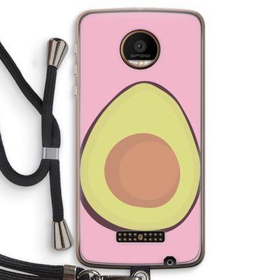 Avocado: Motorola Moto Z Force Transparant Hoesje met koord
